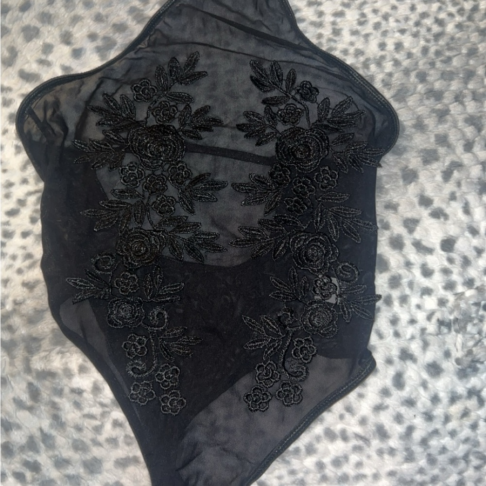 Floral sheer bodysuit